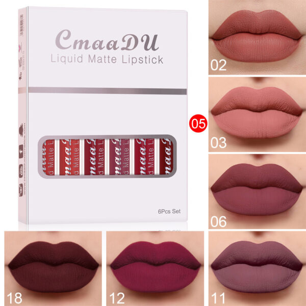 Skinora™ Matte Non-stick Cup Waterproof Lipstick Long Lasting Lip Gloss - Image 4