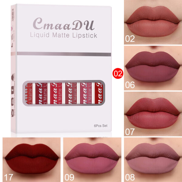 Skinora™ Matte Non-stick Cup Waterproof Lipstick Long Lasting Lip Gloss - Image 5